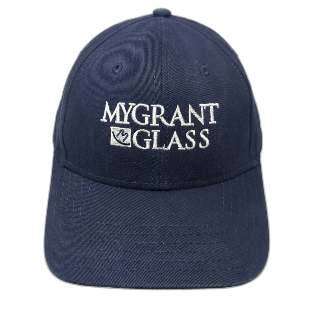OTTO Mygrant Glass Logo Blue Baseball Cap One Size Strapback Solid Cotton Hat